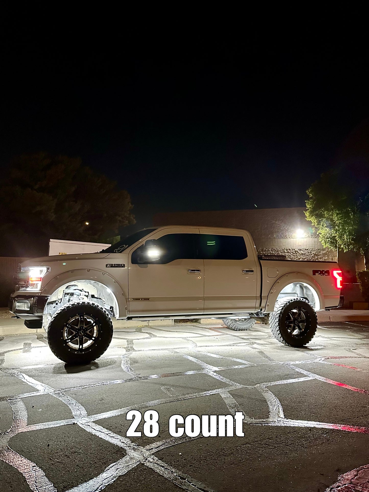 72 Chip Pure White Rock Light