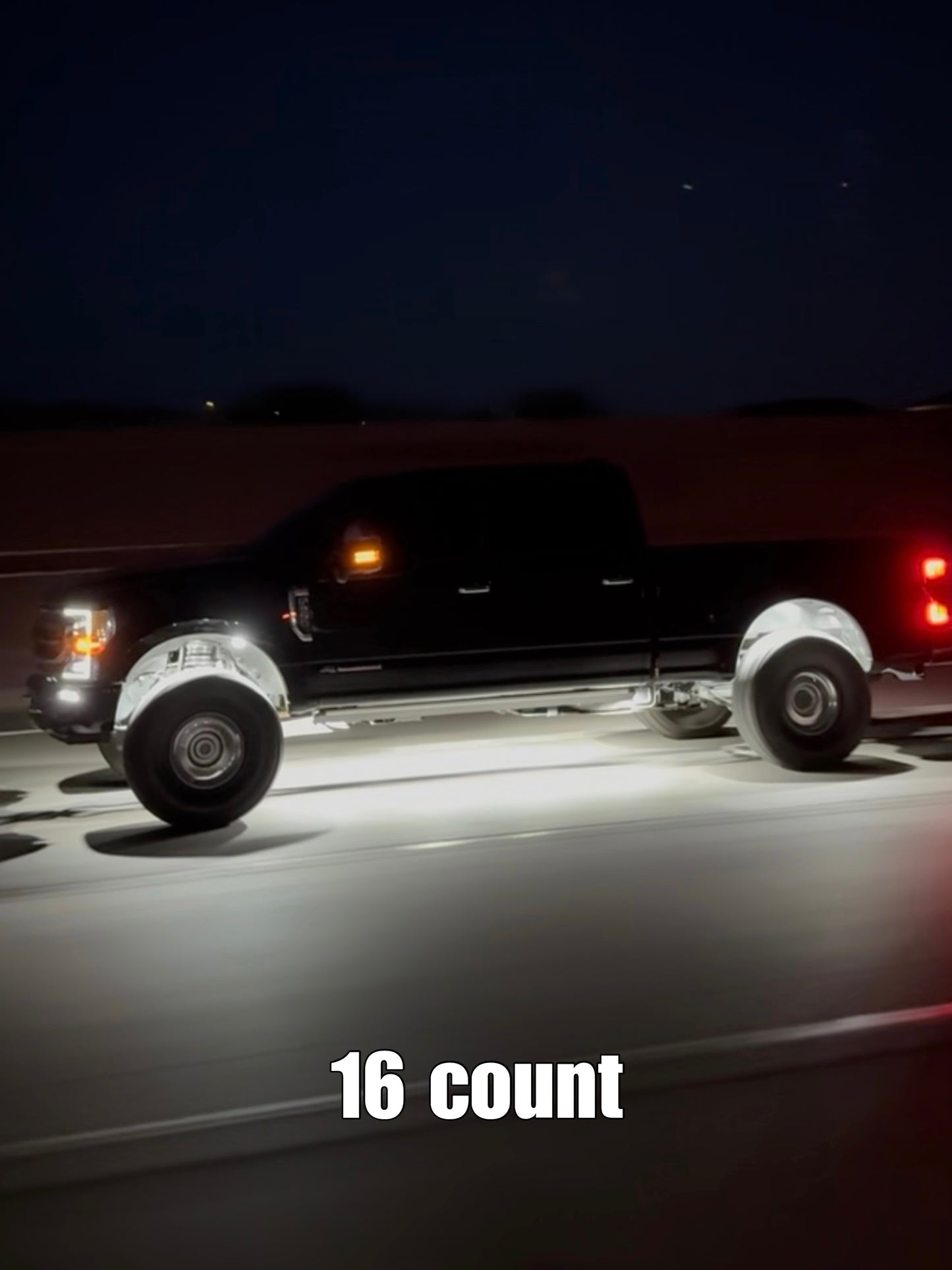 72 Chip Pure White Rock Light