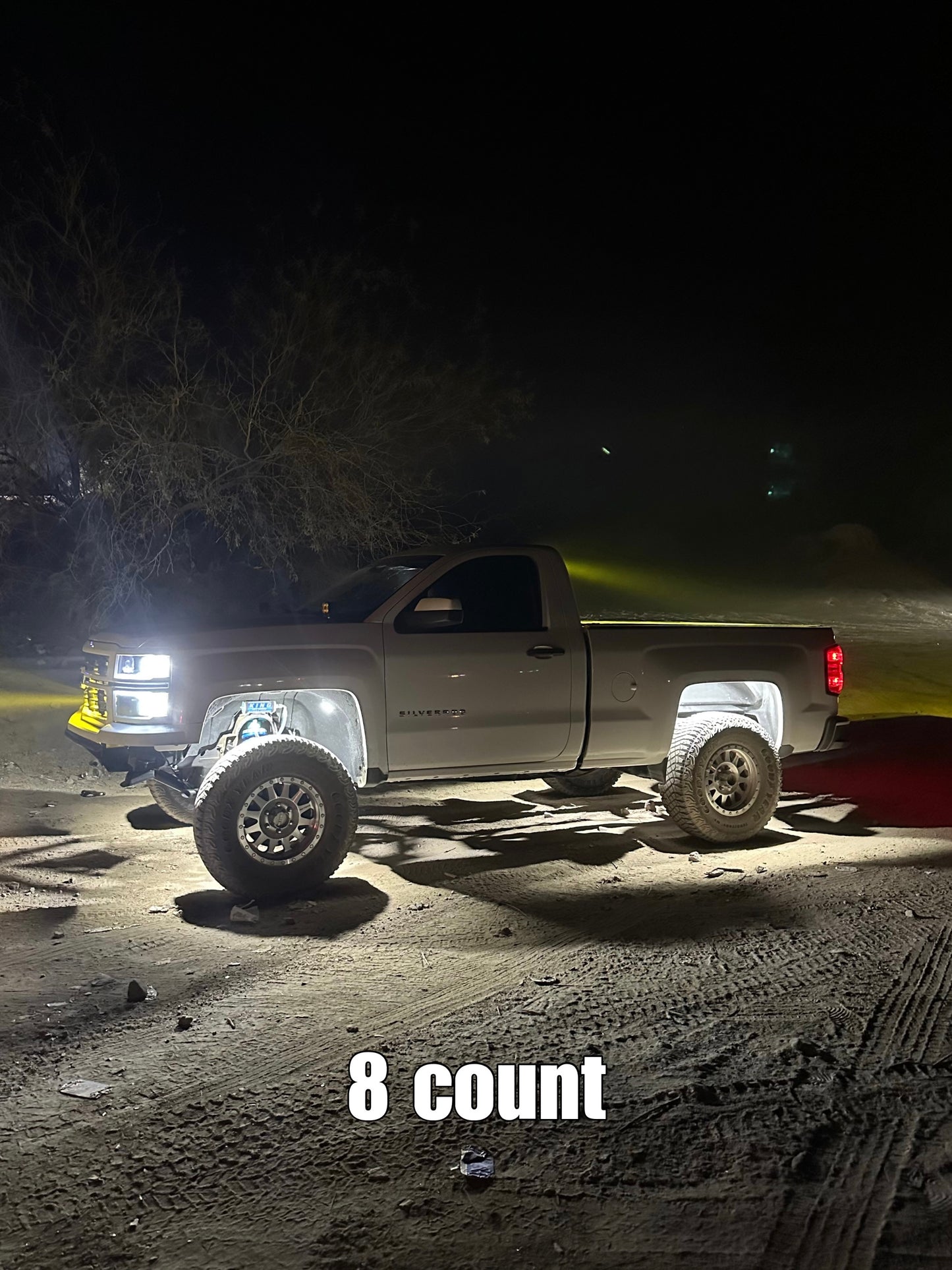 72 Chip Pure White Rock Light