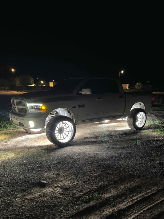 10 Row Pure White Wheel Lights