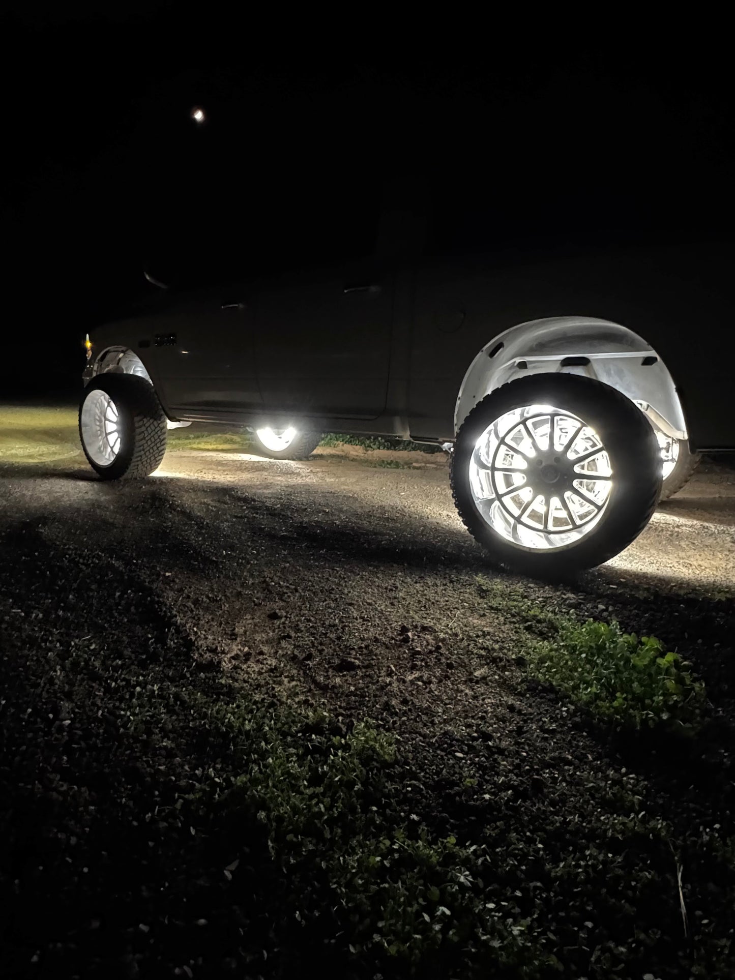 10 Row Pure White Wheel Lights